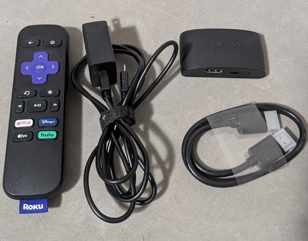 Roku Express HD 3930X Streaming Media Player Full HD 1080p With Remote & Cables